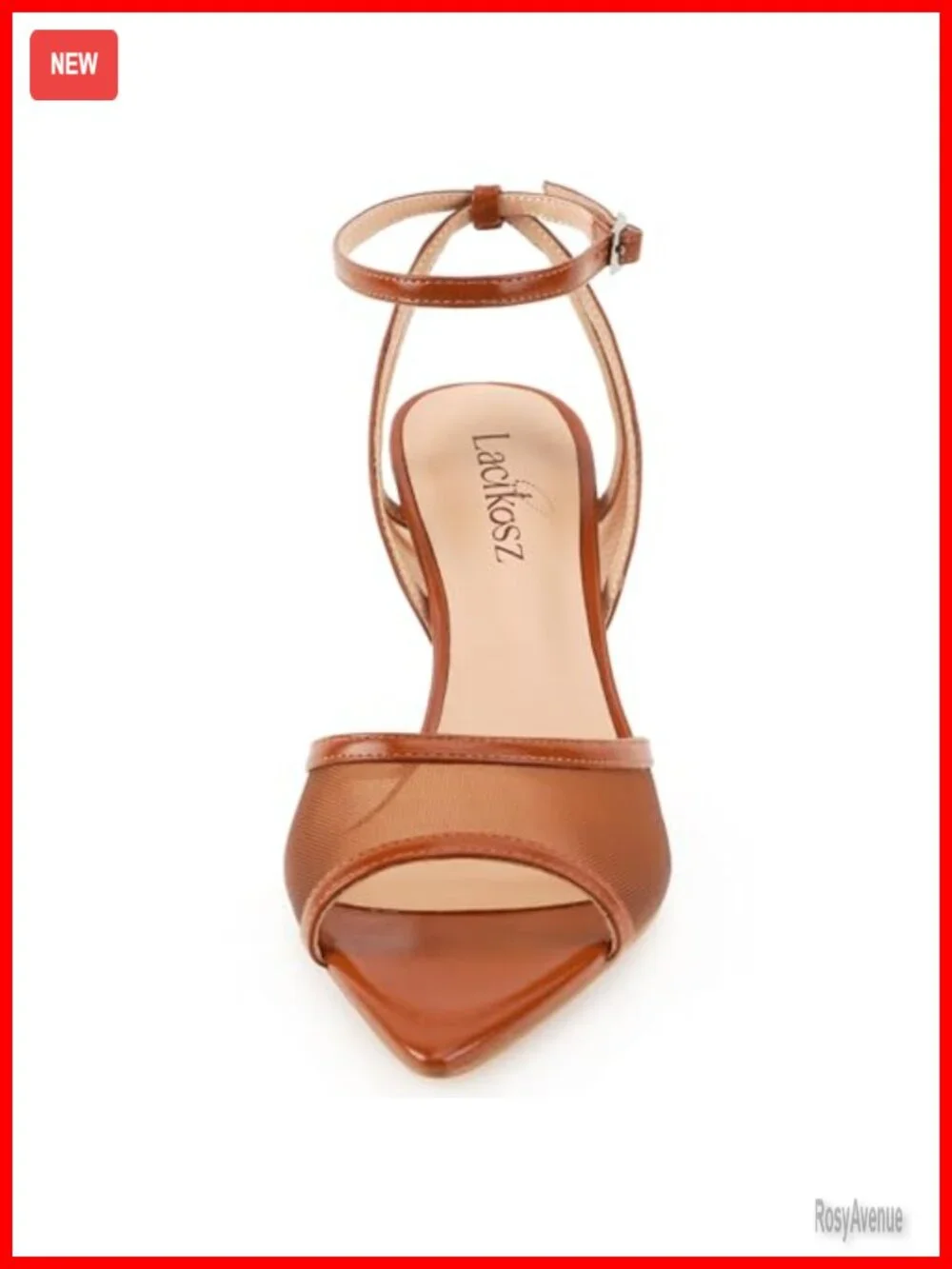 Mesh High Heels Strappy Sandals Pointed Toe Ankle Strap Wedding Shoes